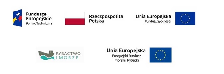 Logotypy Unii Europejskiej i Rzeczypospolitej polskiej z biało-czerwoną flagą